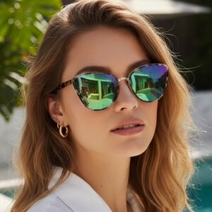 Retro Tortoise Cat Eye Sunglasses